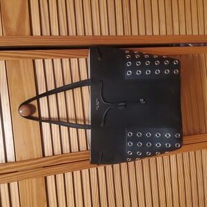 Tory Burch Tote Black Studded